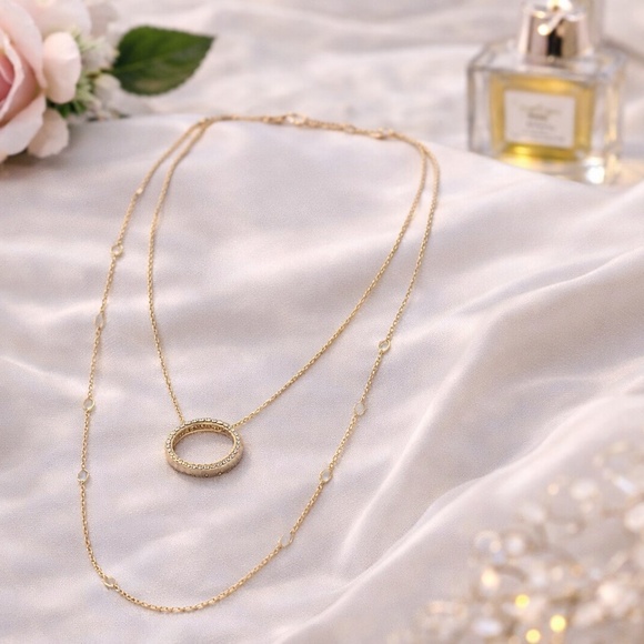 Jewelry - Elegant Gold Layered Necklace Set (2 chains)